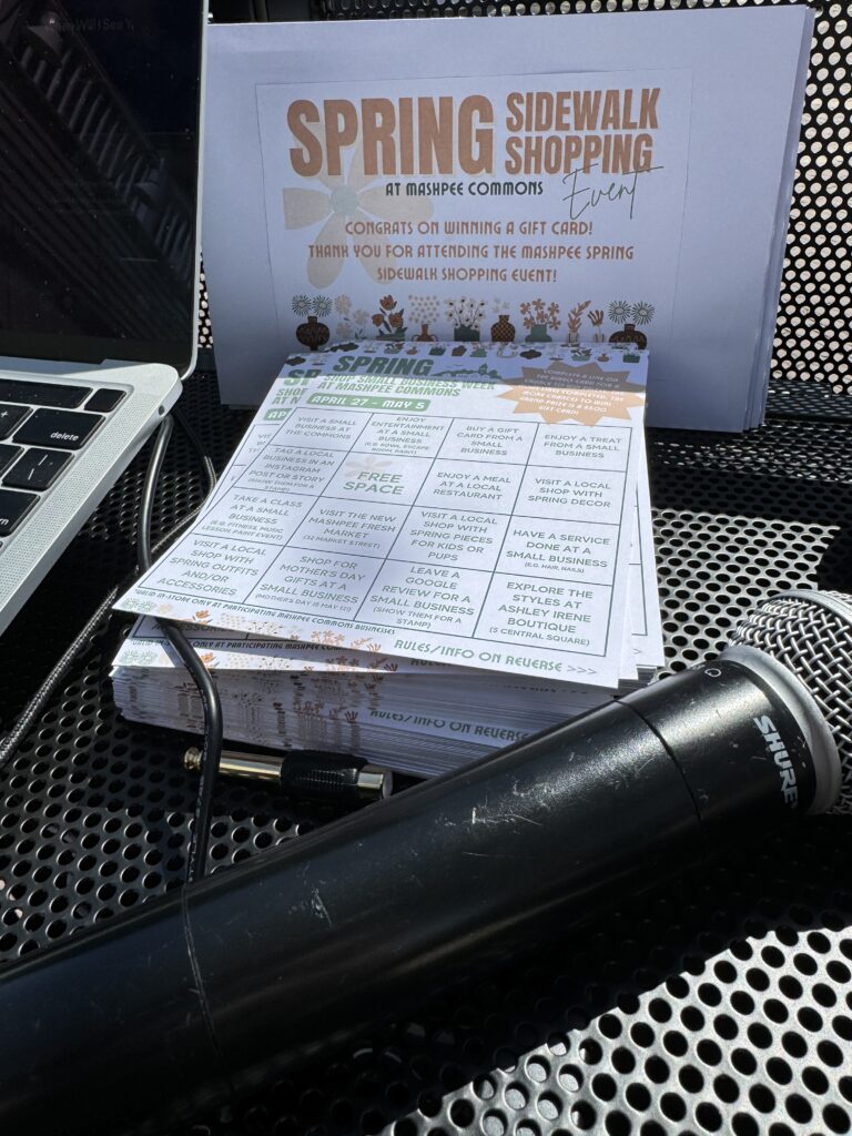 Spring Sidewalk  Pop-Up inside Mashpee Commons
